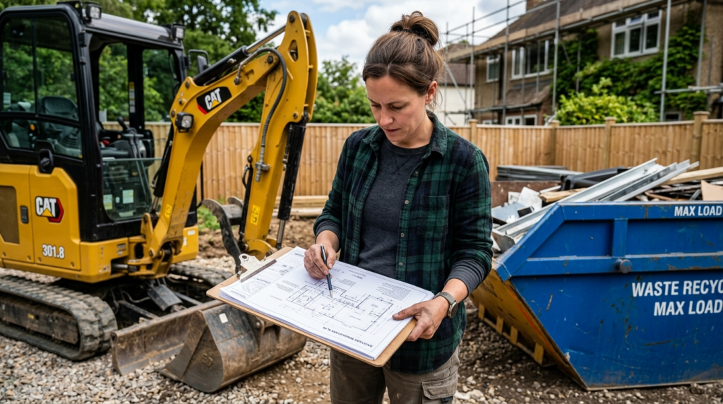 Detailed close-up stock photo of a homeowner in casual work