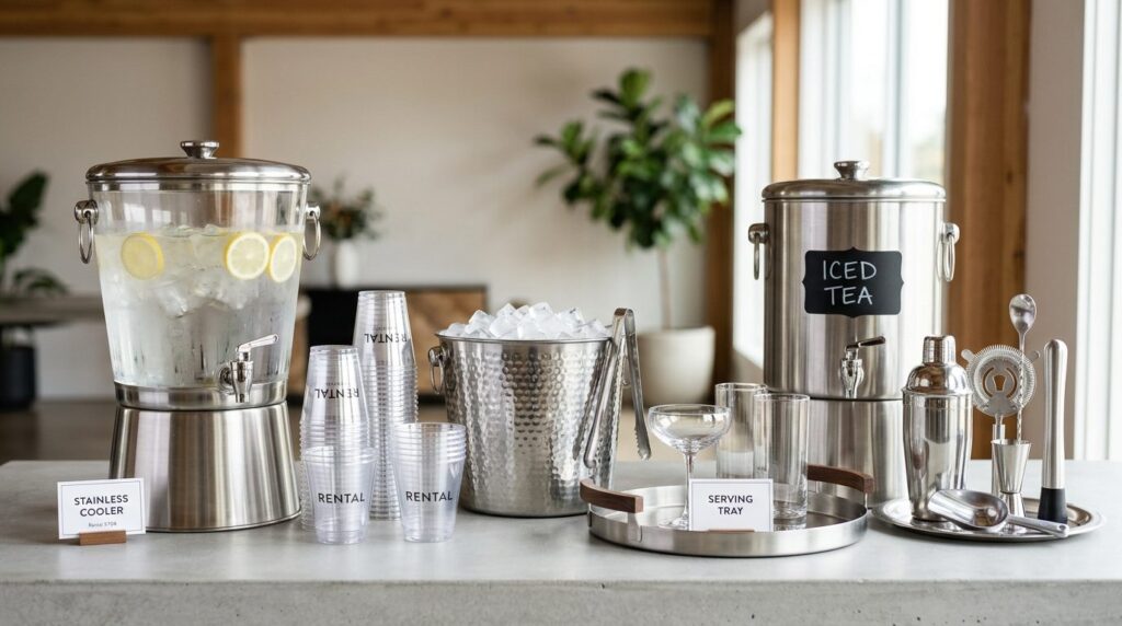 Detailed product photography of professional party equipment